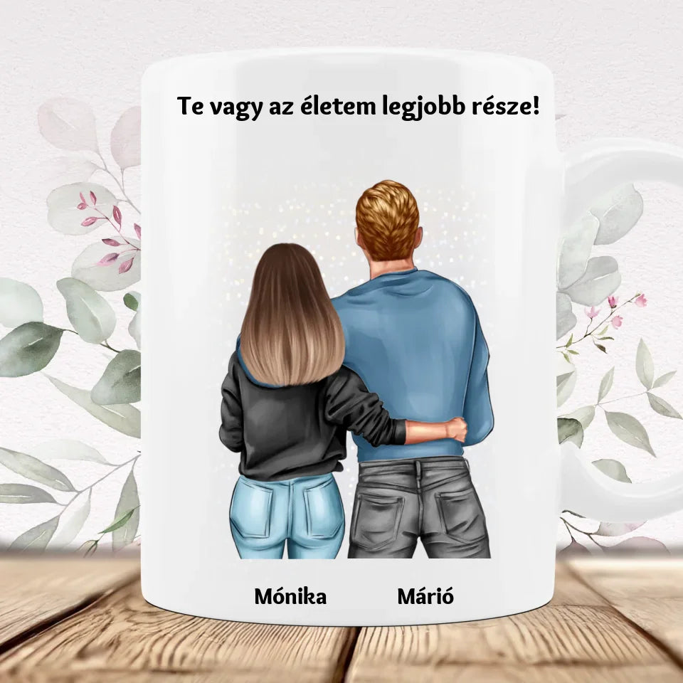 Virágos bögre