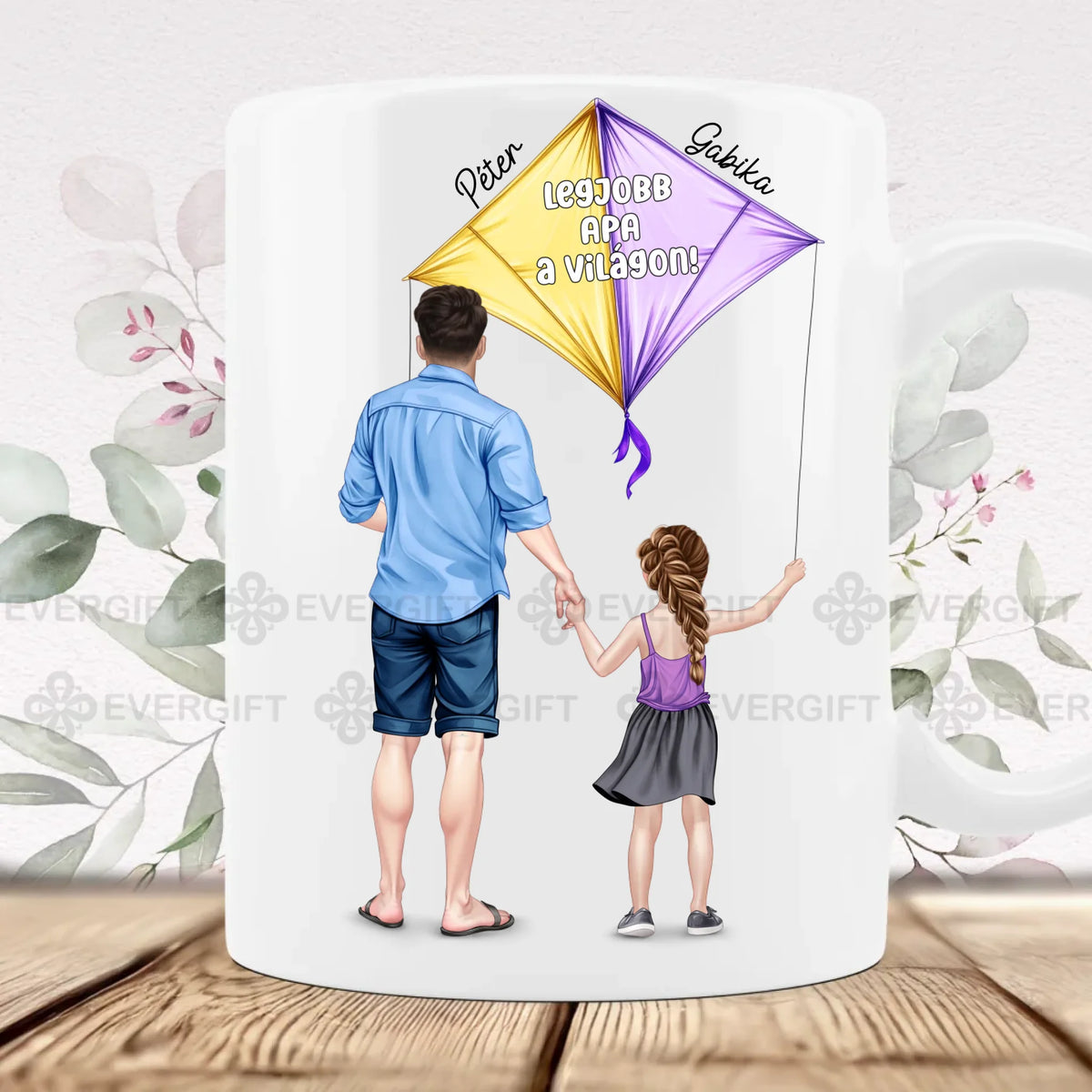 Virágos bögre